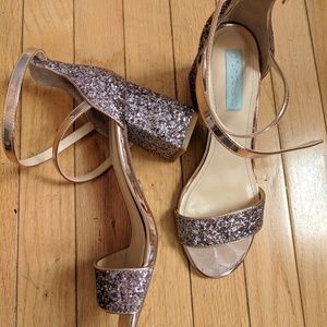 Betsey Johnson Glitter Heels